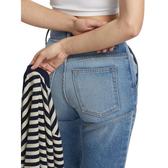 Brandon Maxwell Womens Wyatt Two Toned Denim Jeans 27 Indigo/Vintage Blue - NWT - Picture 5 of 7